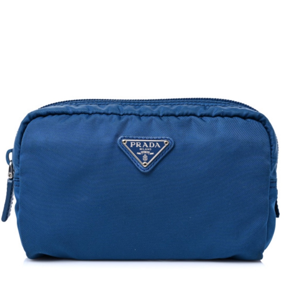 Prada Blue Toiletry Bag